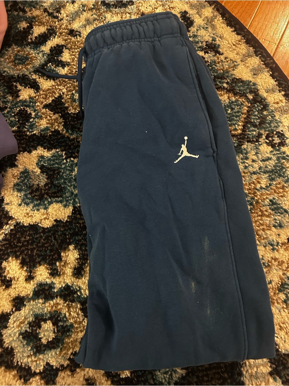 Jordan Navy Blue Kids Sweatpants with Jumpman Logo
